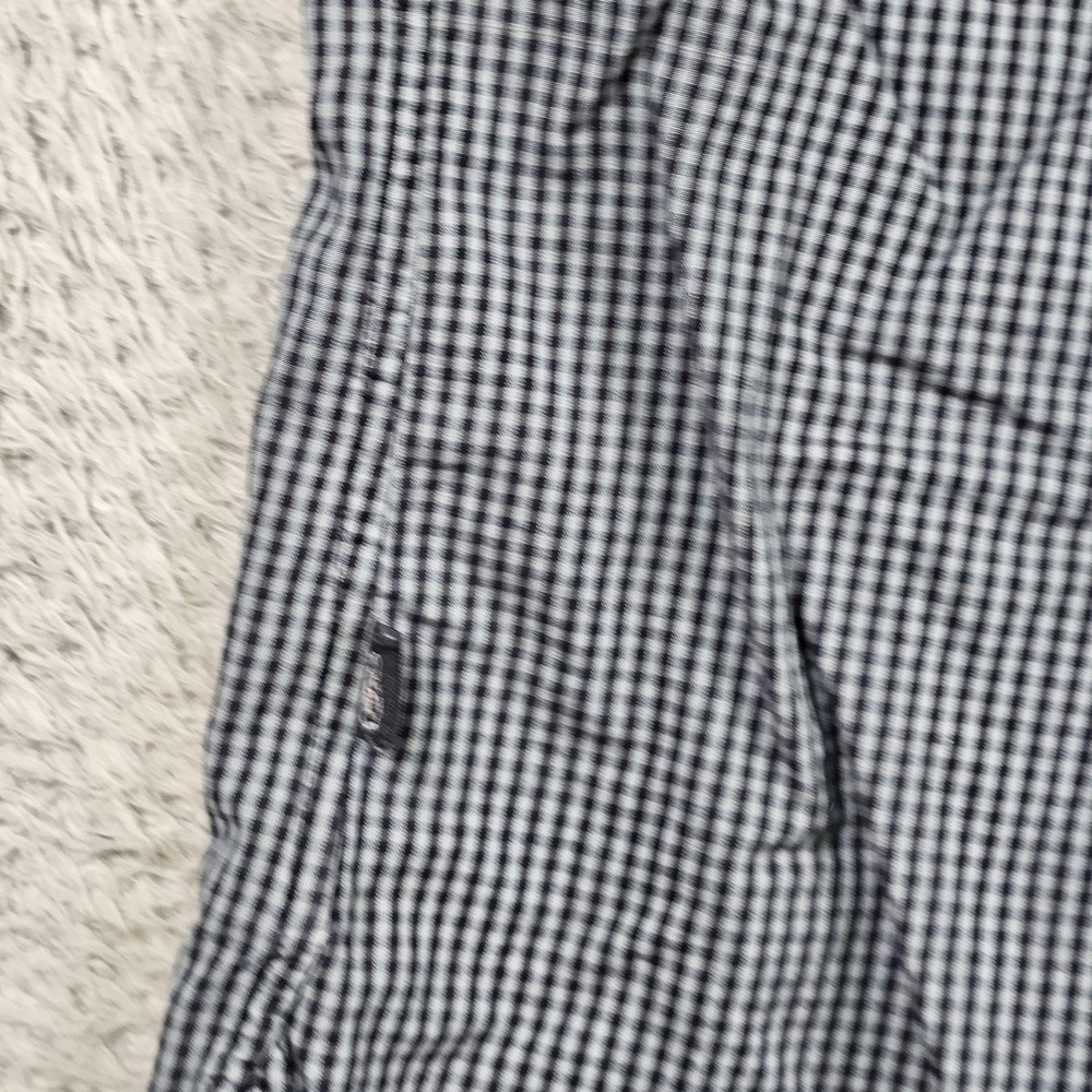 John Varvatos USA Shirt Mens Medium Blue Check Button Down Long Sleeve Cotton - Picture 10 of 11